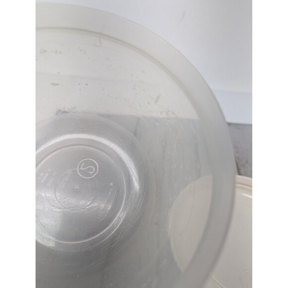 Vintage Rubbermaid Servin Saver #2 Round 4 Cup Food Container Almond Lid - 3 - Picture 9 of 13